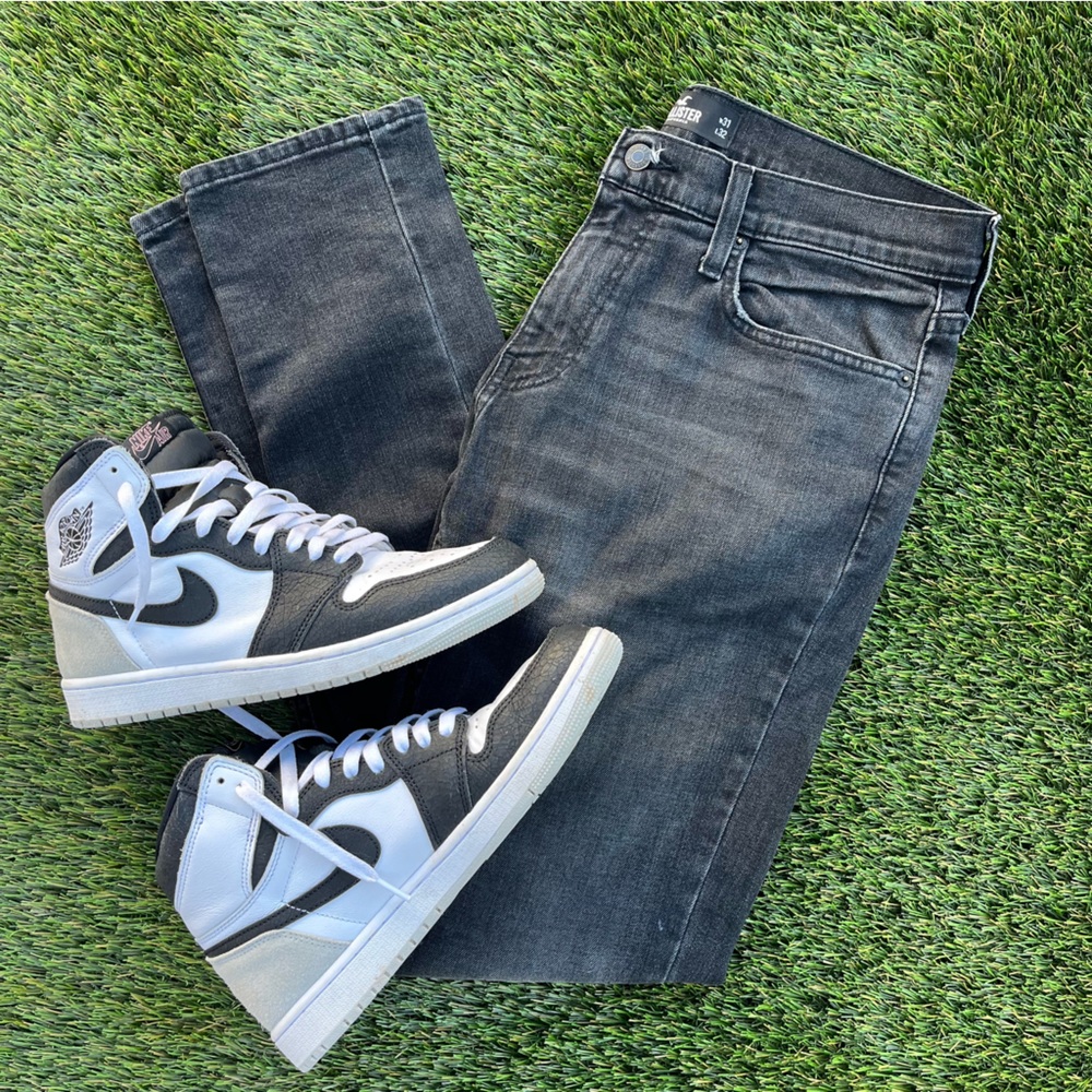 Black Washed Hollister Skinny Jeans Size 31x32